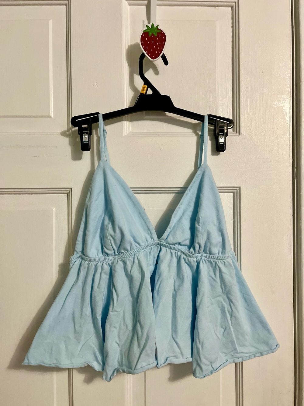 Baby Blue Open Front Cami